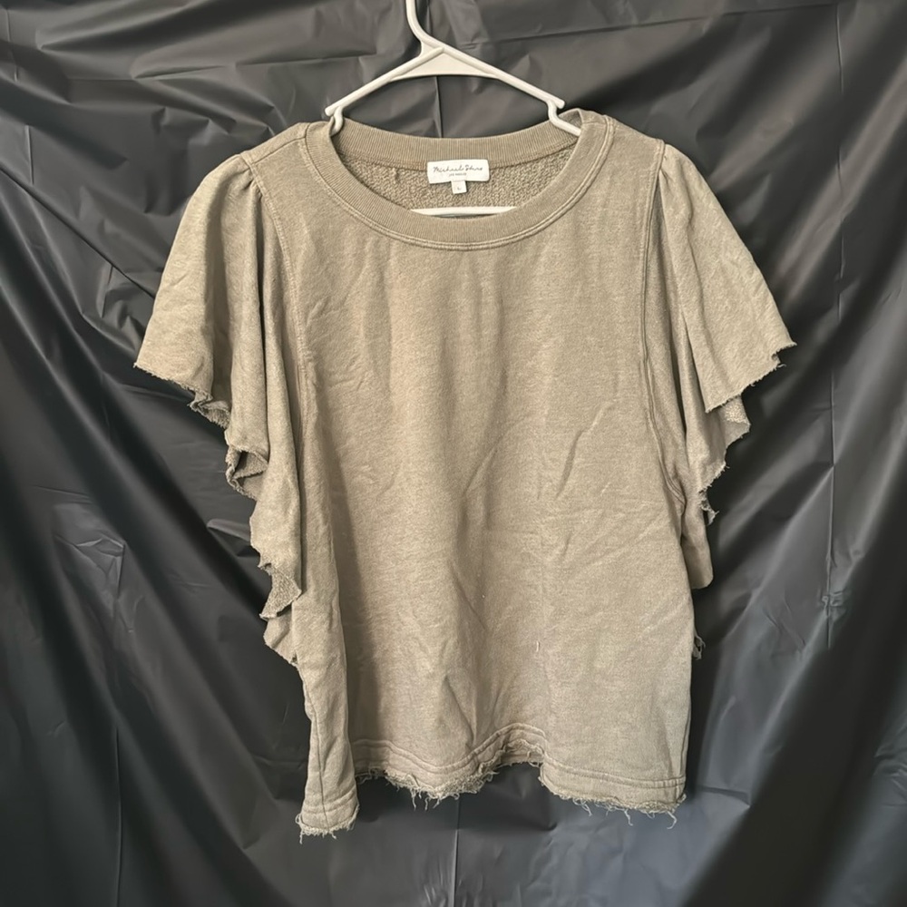 Michael Stars Green Crewneck Pullover